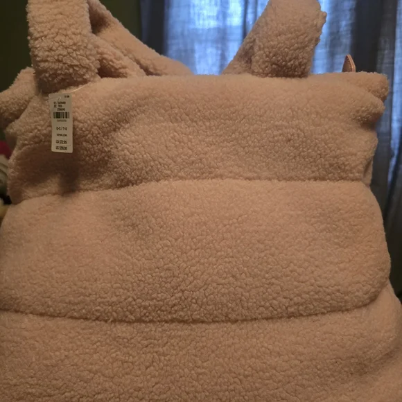 PINK Victoria's Secret Light Pink Sherpa Tote - Picture 3 of 4